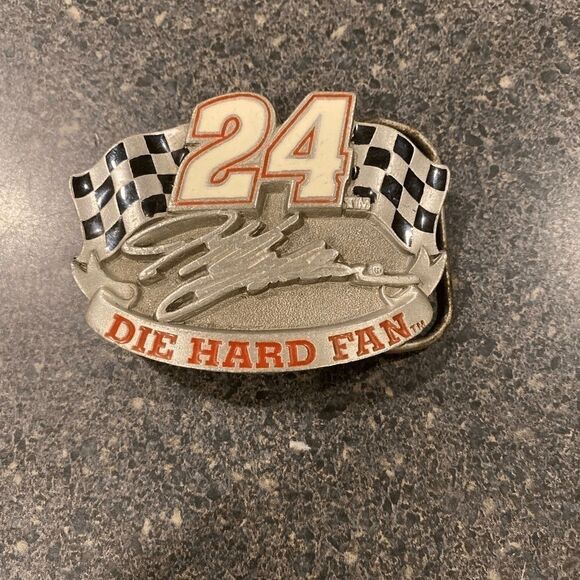 NASCAR Jeff Gordon solid pewter Belt Buckle Made in USA - Picture 6 of 7